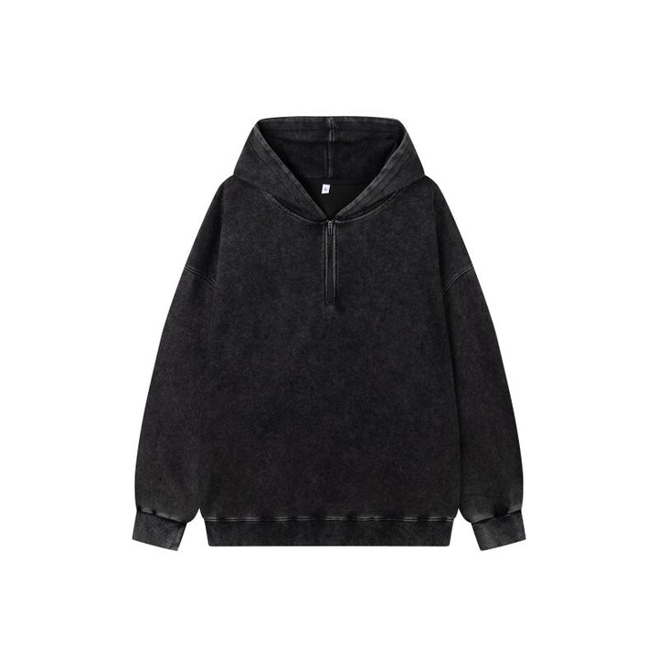 Damen Stilvolle Kapuzenpullover mit halbem Reißverschluss Echo Archiv