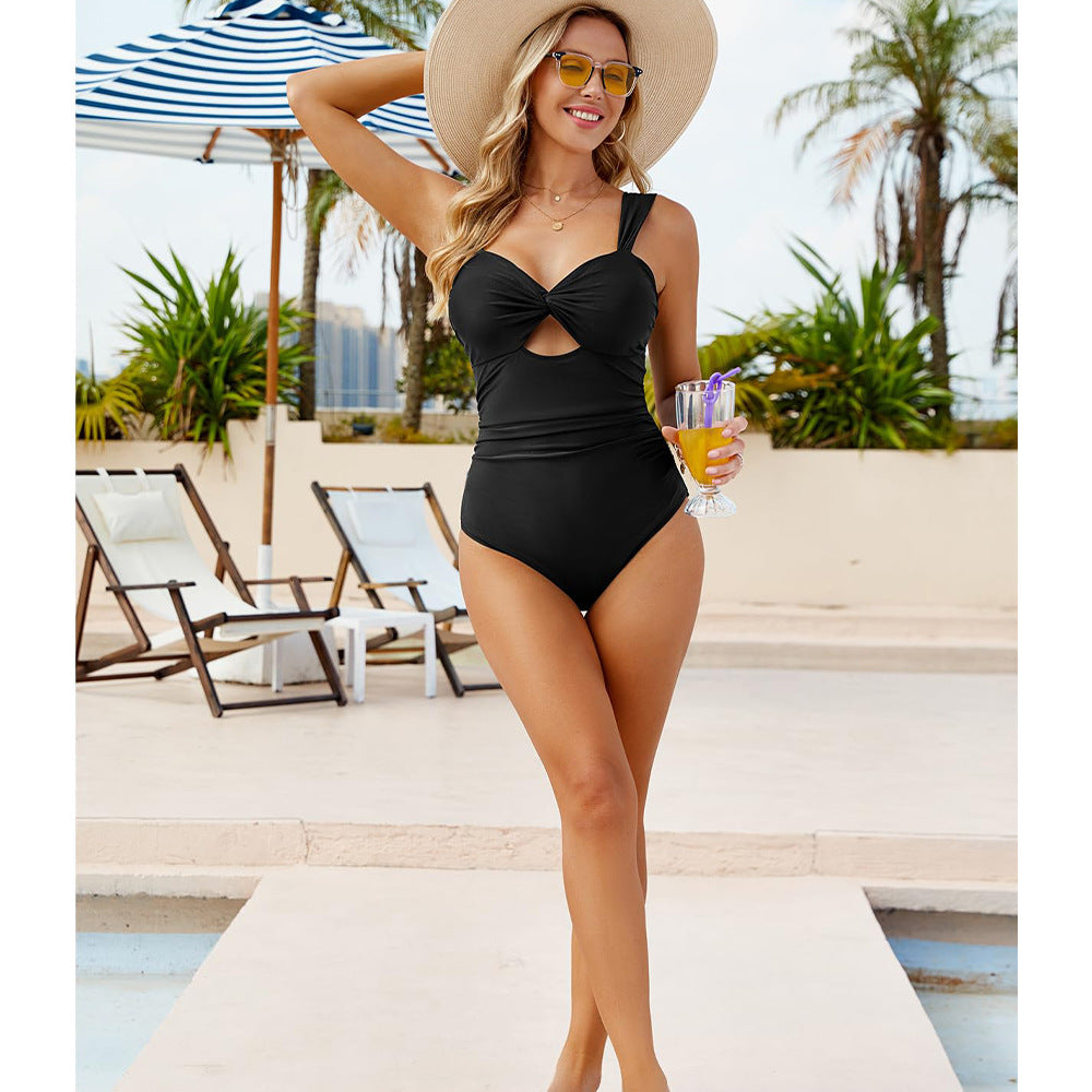 Damen Eleganter Badeanzug mit schickem Twist-Detail Echo Archiv