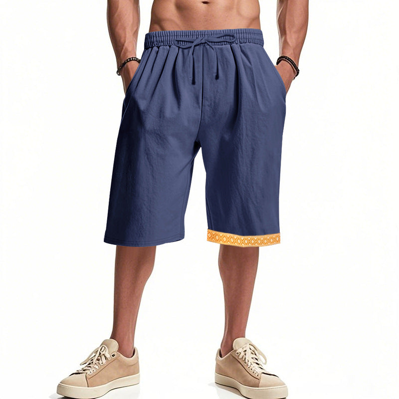Herren lässige Bermudashorts mit elastischem Bund und Kordelzug Echoarchiv