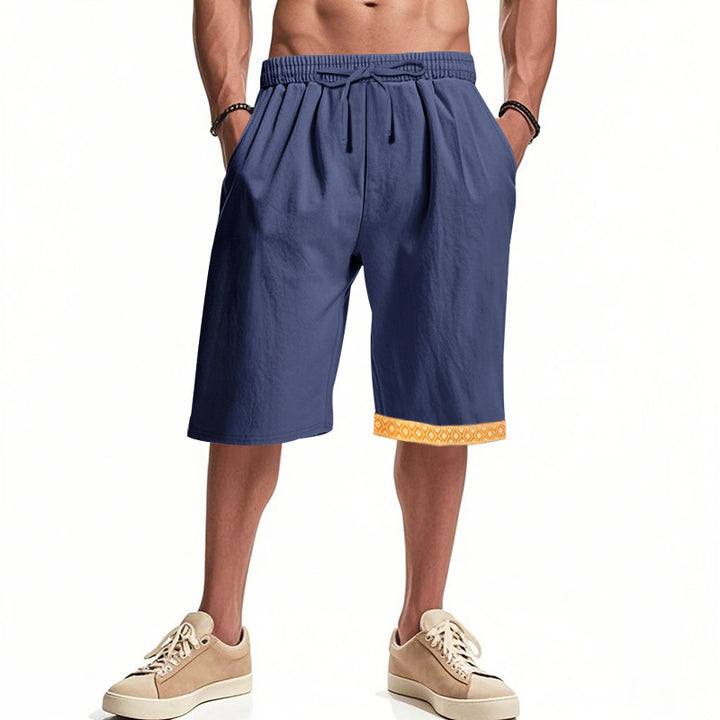 Herren lässige Bermudashorts mit elastischem Bund und Kordelzug Echoarchiv
