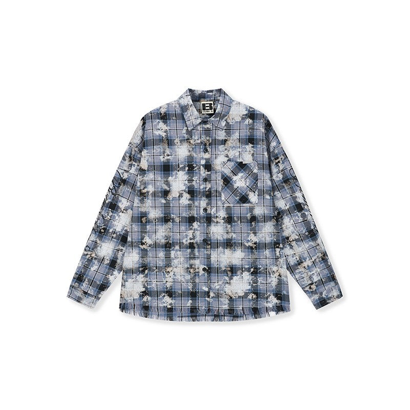 Herren Langarmhemd mit modernem Karomuster und slim fit Schnitt Echoarchiv