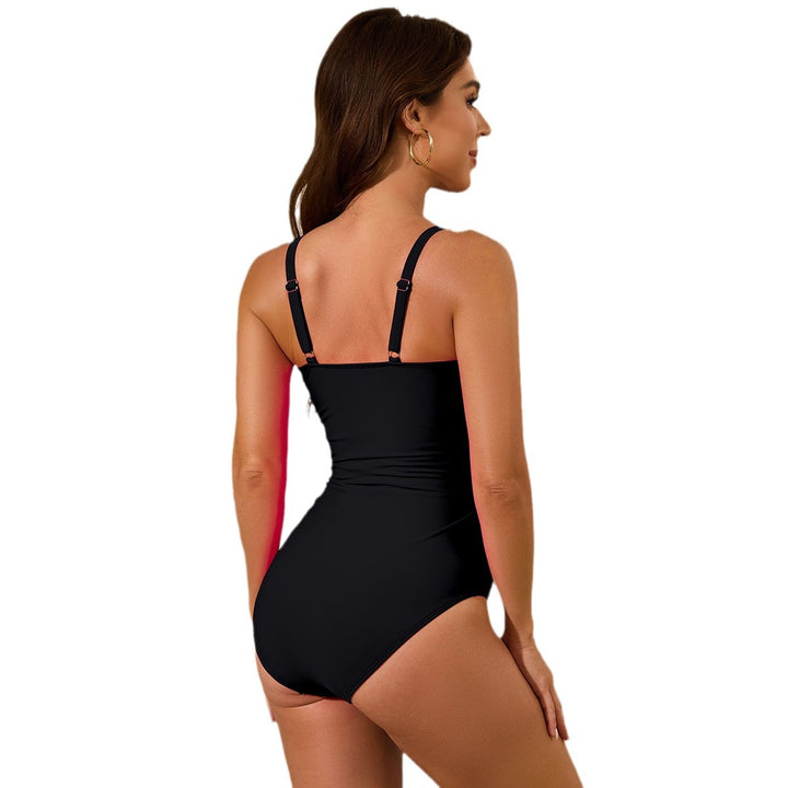 Damen Eleganter Badeanzug mit Blumenapplikationen Echo Archiv