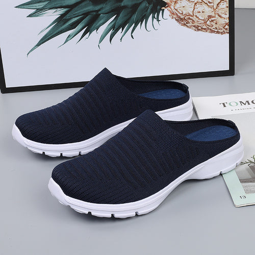 Damen nan gestrickter Schlupf-Clog mit stoßdämpfender EVA-Zwischensohle und ergonomischer Fersenstütze Echo Archiv