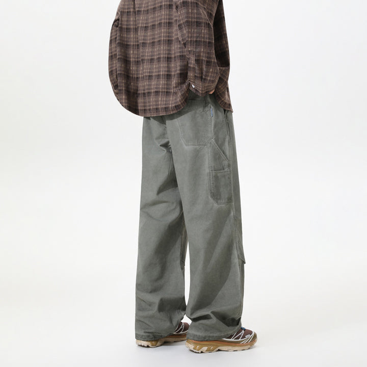 Herren Relaxed Cargo-Hose mit elastischem Bund, Lagen-Paneelen und Utility-Taschen Echo Archiv