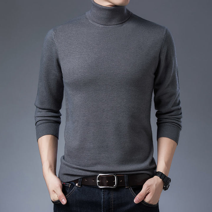 Herren Rollkragenpullover aus hochwertiger Wolle Echoarchiv