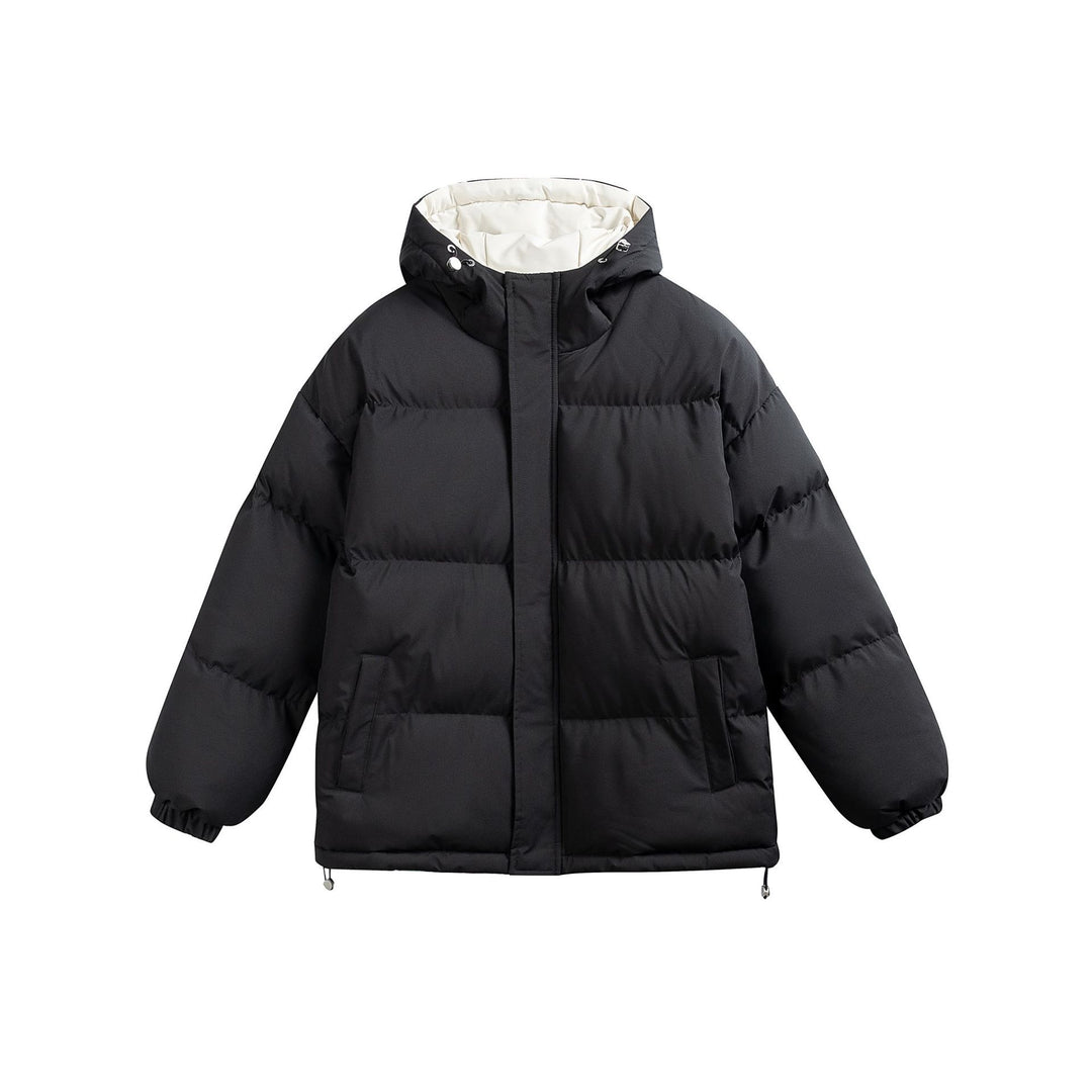 Damen Wattierte Kapuzen‑Steppjacke im Oversize‑Pufferschnitt mit Tunnelzugbund Echoarchiv