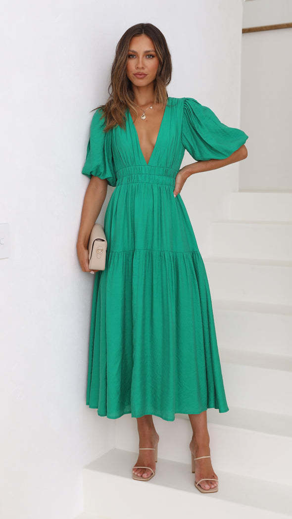 Echoarchiv | Taillierter Midikleid