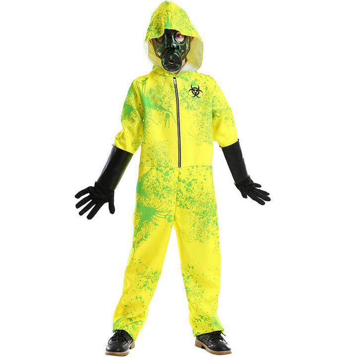 Unisex Sicherheitsanzug mit Kapuze und Gasmaske Echo Archiv