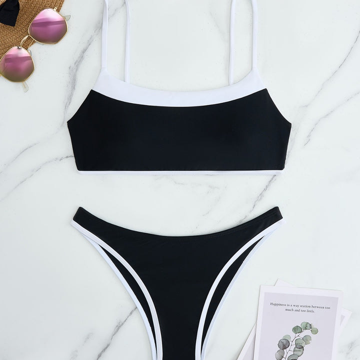 Damen Bikini-Set mit kontrastierendem Design und verstellbaren Trägern Echo Archiv