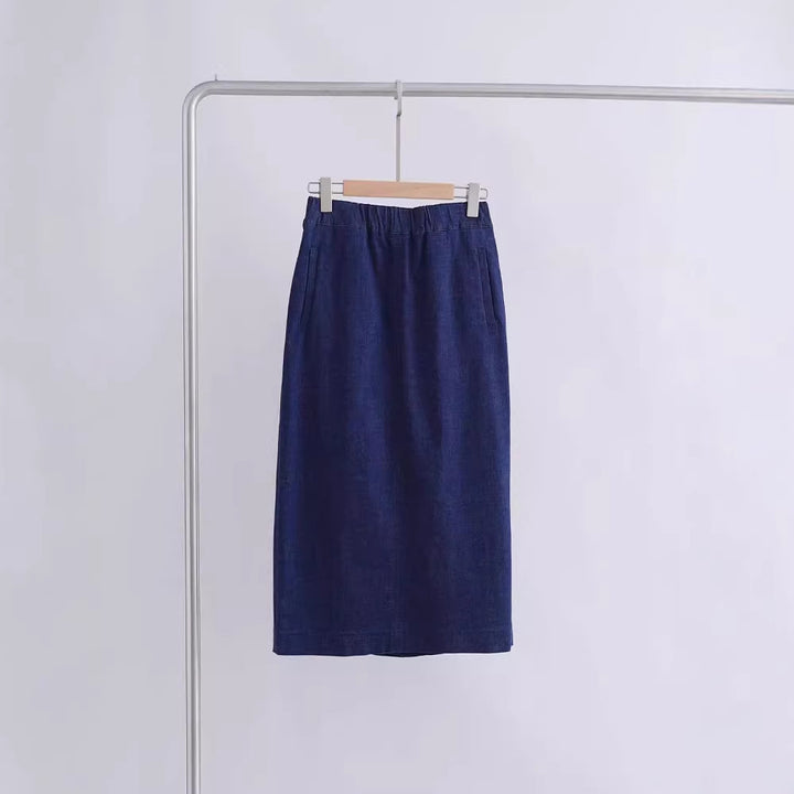 Damen Elegant geschnittener Midirock Echoarchiv