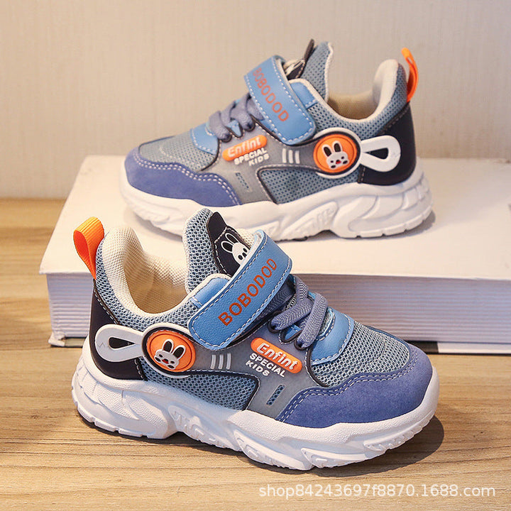 Damen Sportliche Kindersneaker mit verstellbarem Klettverschluss und niedlichem Tiermotiv Echo Archiv