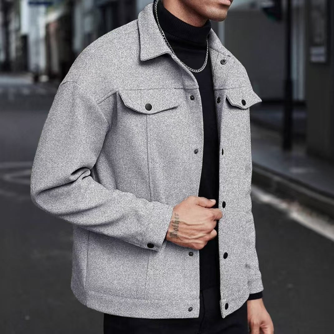 Herren stilvolle Overshirt-Jacke Echoarchiv