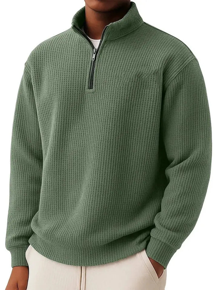 Herren Hochwertiger Pullover mit Reißverschluss Echoarchiv