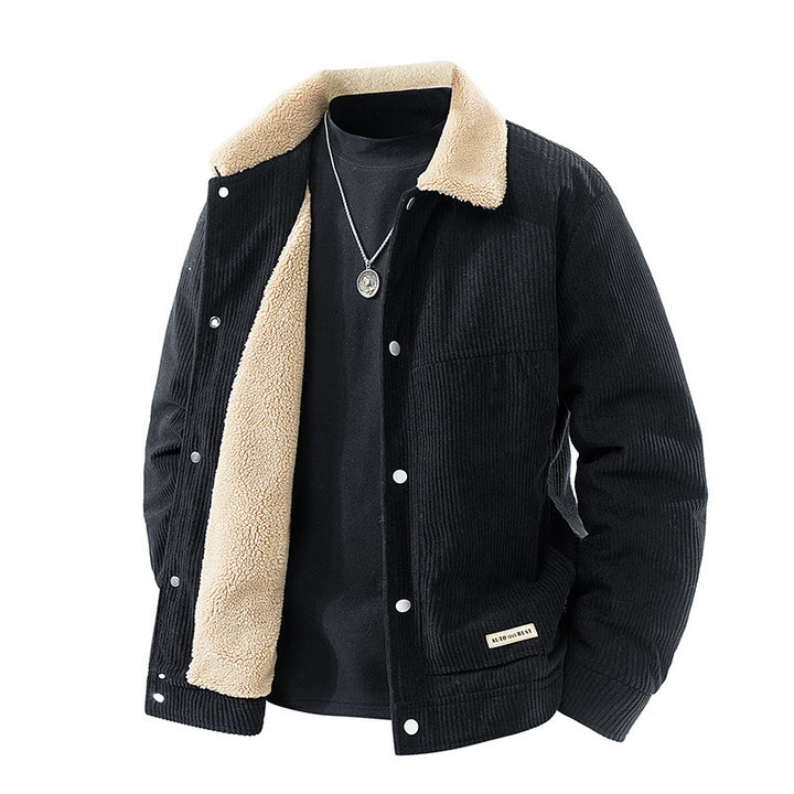 Herren Warme Cordjacke Echo Archiv