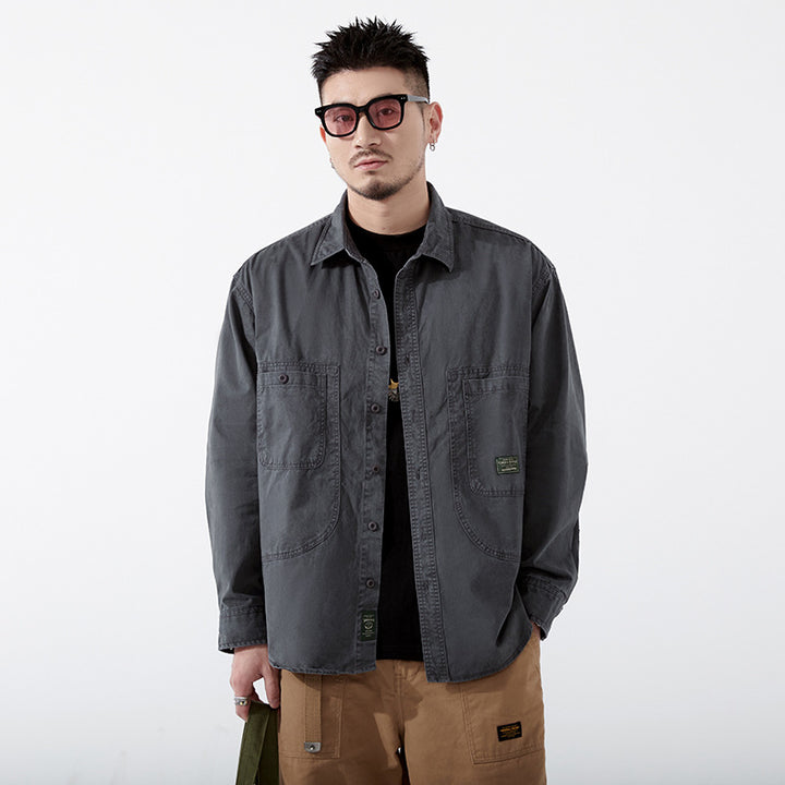 Herren Utility-Hemd mit praktischen Taschen Echoarchiv