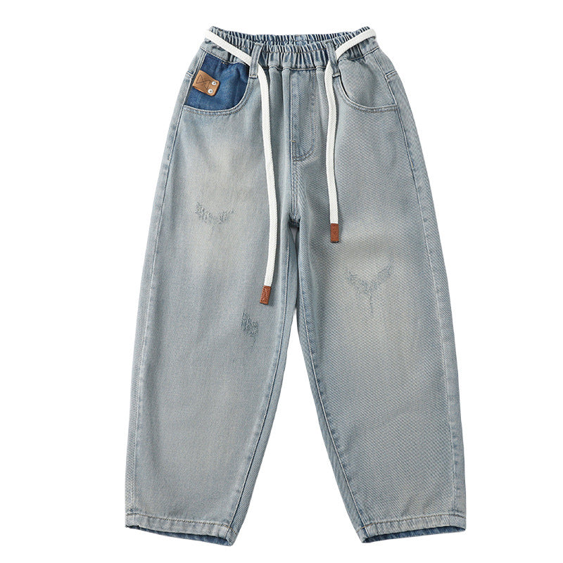 Herren lässige Baggy-Jeans mit Farbkontrasten Echo Archiv