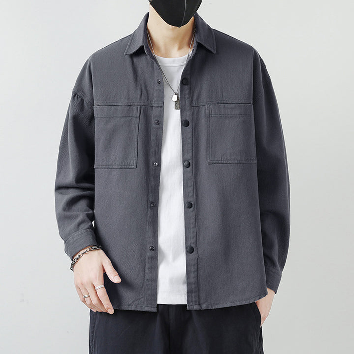 Herren Lässige Overshirt-Jacke Echo Archiv
