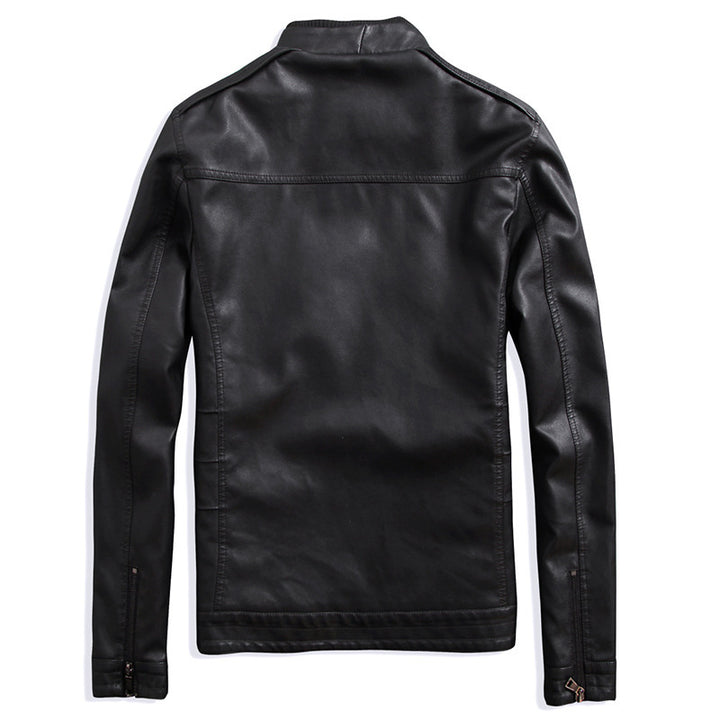 Herren Kunstlederblouson mit wärmender Teddyfleece-Innenlage und Stehkragen Echoarchiv