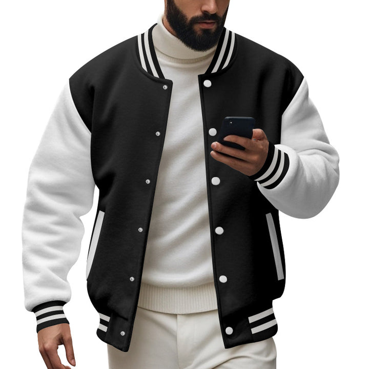 Herren trendige Collegejacke mit einzigartigem Design Echoarchiv