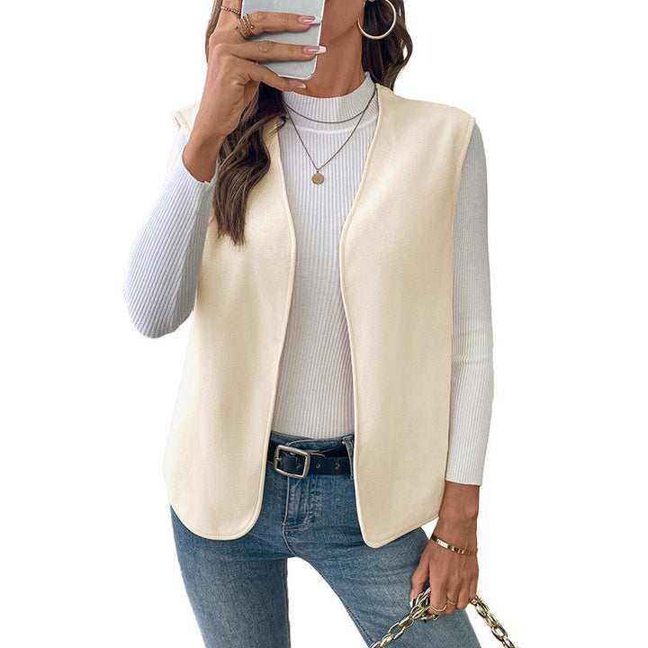 Damen Elegantes ärmelloses Blazer-Oberteil Echo Archiv