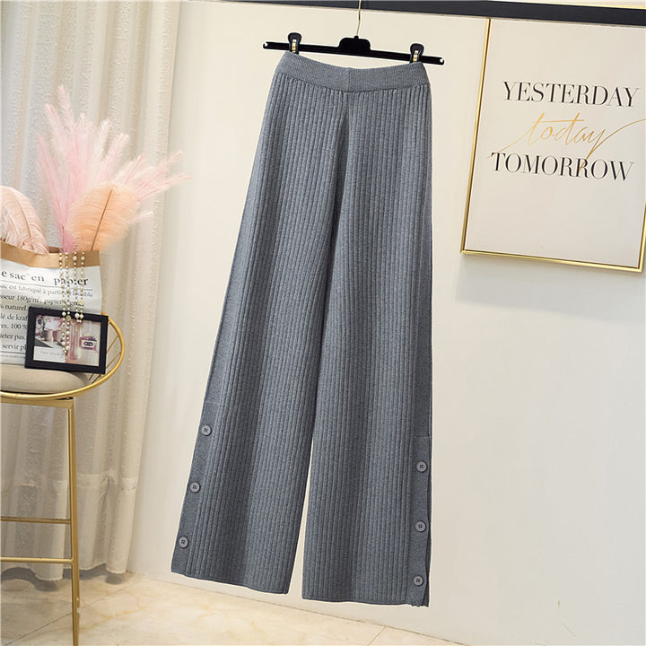 Damen Elegante und bequeme Rippstrickhose Echo Archiv
