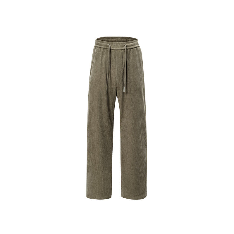 Damen Breit geschnittene Cordhose mit Tunnelzugbund und nachhaltigem Baumwollmix Echo Archiv