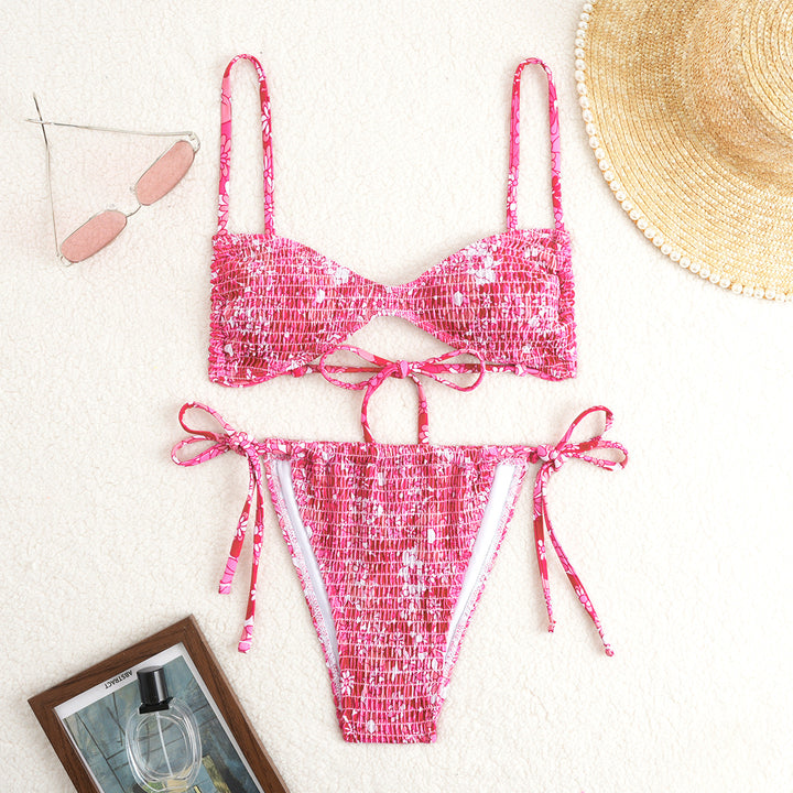 Damen Raffiniertes Bikini-Set mit Blütenmuster Echo Archiv