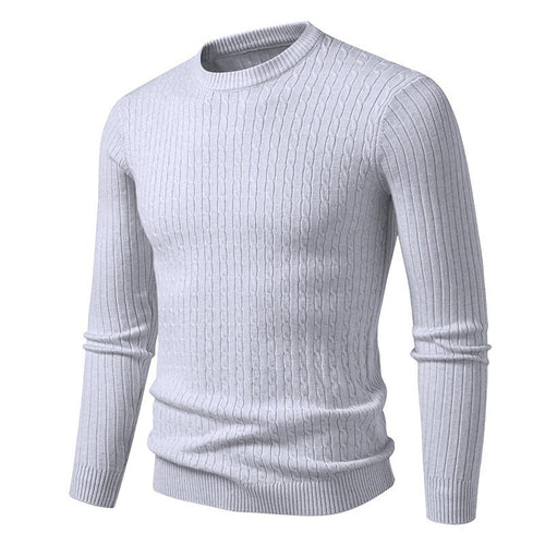 Herren Grobstrickpullover mit elegantem Zopfmuster Echoarchiv