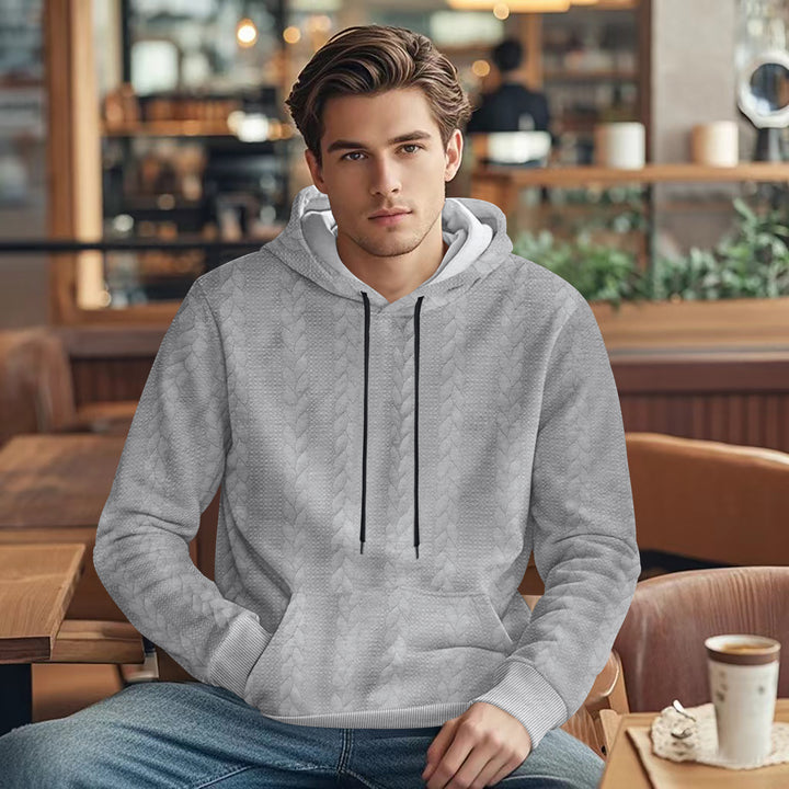 Herren Kapuzenpullover mit strukturiertem Design von Echoarchiv
