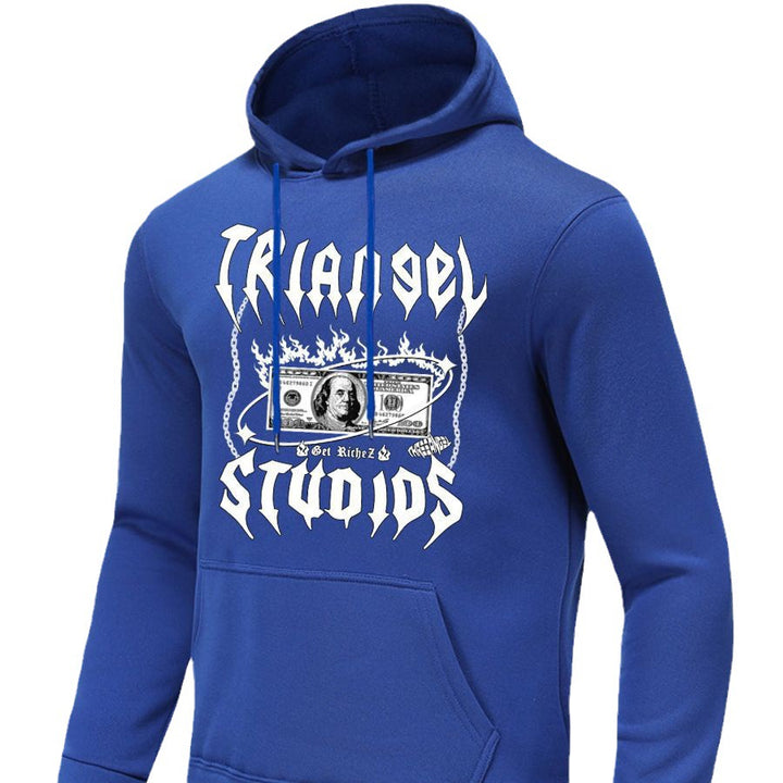 Herren Kapuzenpullover mit kreativem Grafikdruck Echoarchiv