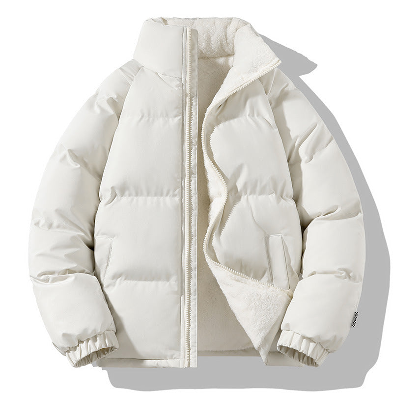 Damen Kurzpolar-Steppjacke mit Teddyfutter, Boxy‑Cut & verdecktem Reißverschluss Echoarchiv