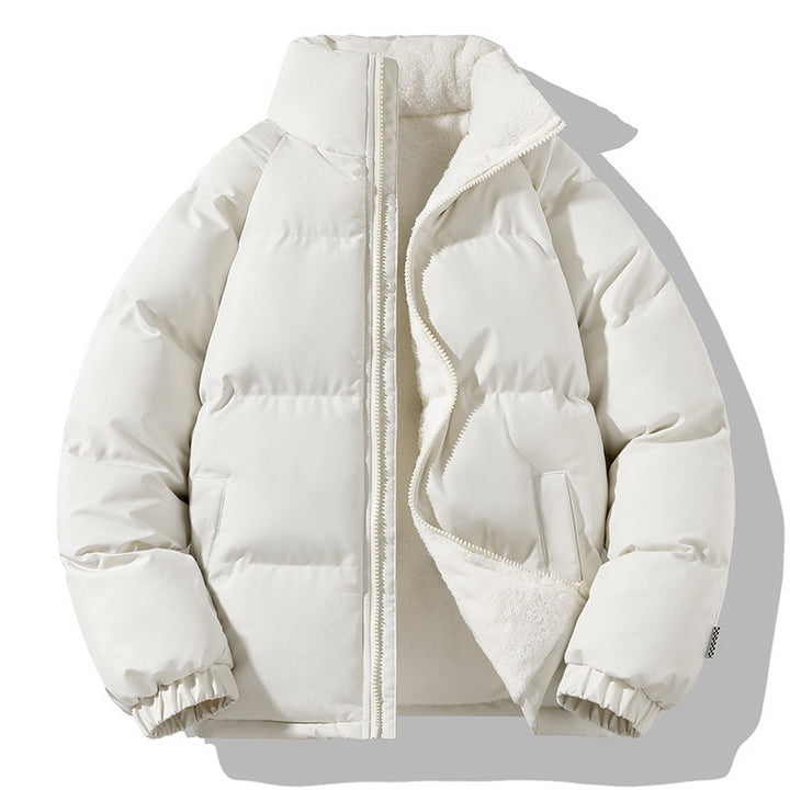 Damen Kurzpolar-Steppjacke mit Teddyfutter, Boxy‑Cut & verdecktem Reißverschluss Echoarchiv