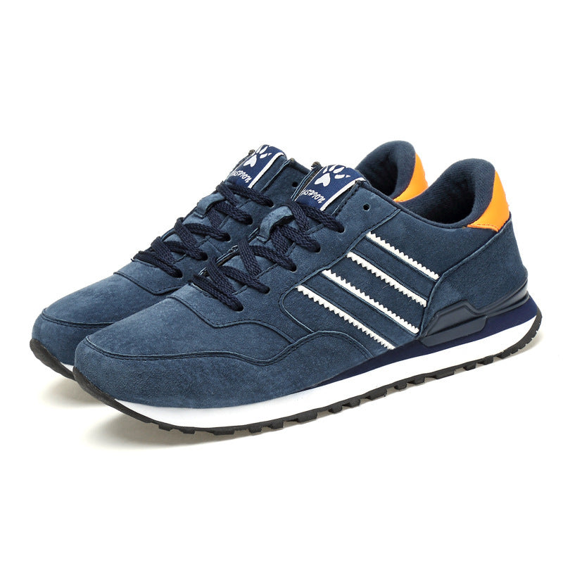 Herren retro Sneaker mit Wildlederoptik, gepolsterter Fersenpartie und rutschfester Laufsohle – Norré