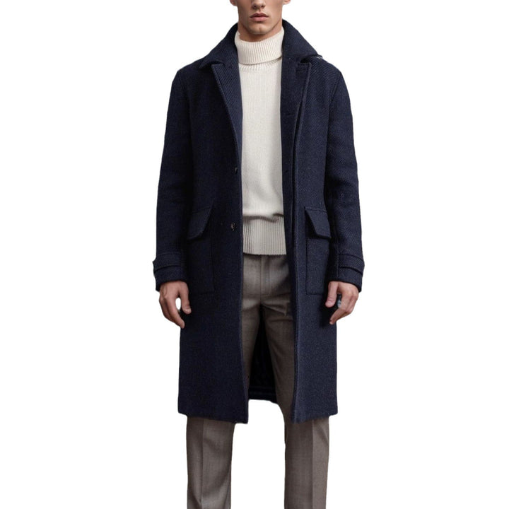 Herren eleganter Wool Peacoat Echoarchiv