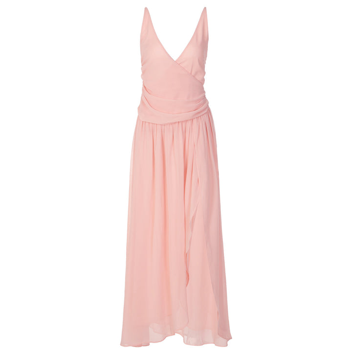 Damen Elegantes Maxi-Kleid mit Wickeloptik und seitlichem Schlitz Echo Archiv