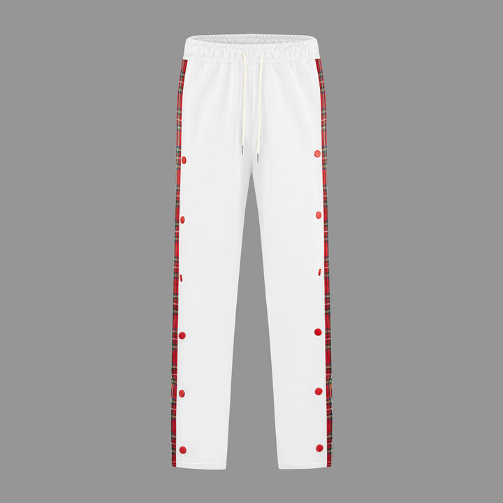Herren Sportliche Jogginghose mit Druckknopf-Design und elastischem Bund Echoarchiv