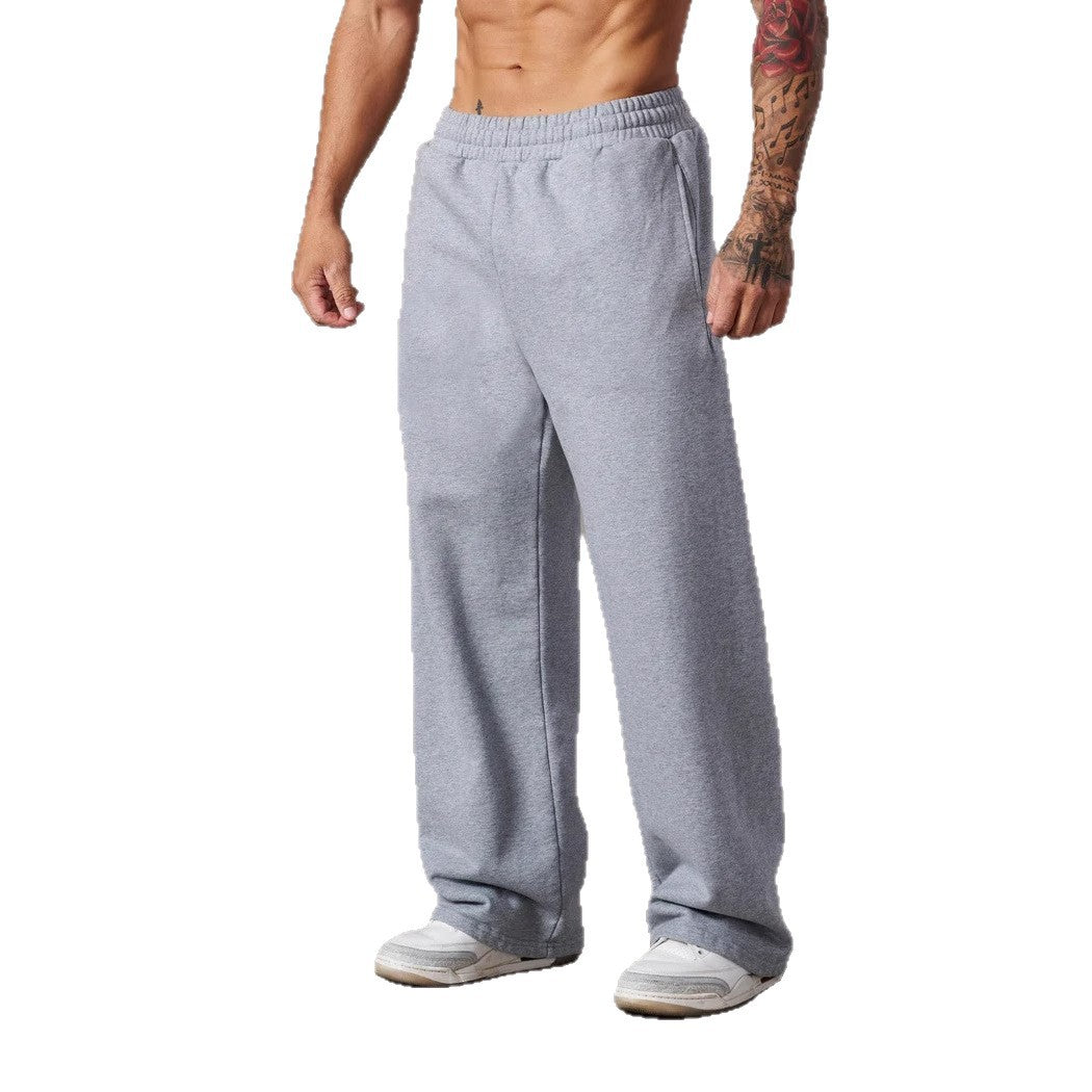 Herren nan lockere Fleece-Jogginghose mit elastischem Bund und geradem Schnitt Echo Archiv
