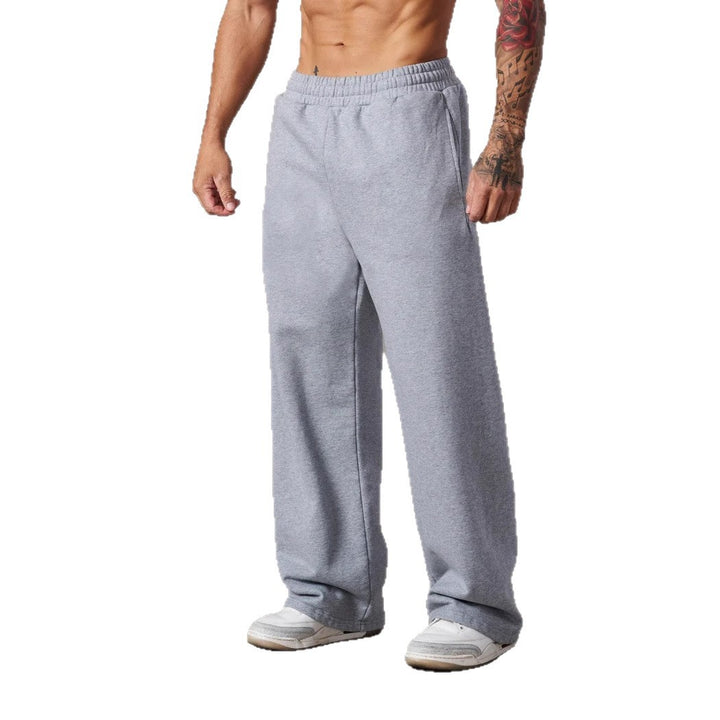 Herren nan lockere Fleece-Jogginghose mit elastischem Bund und geradem Schnitt Echo Archiv
