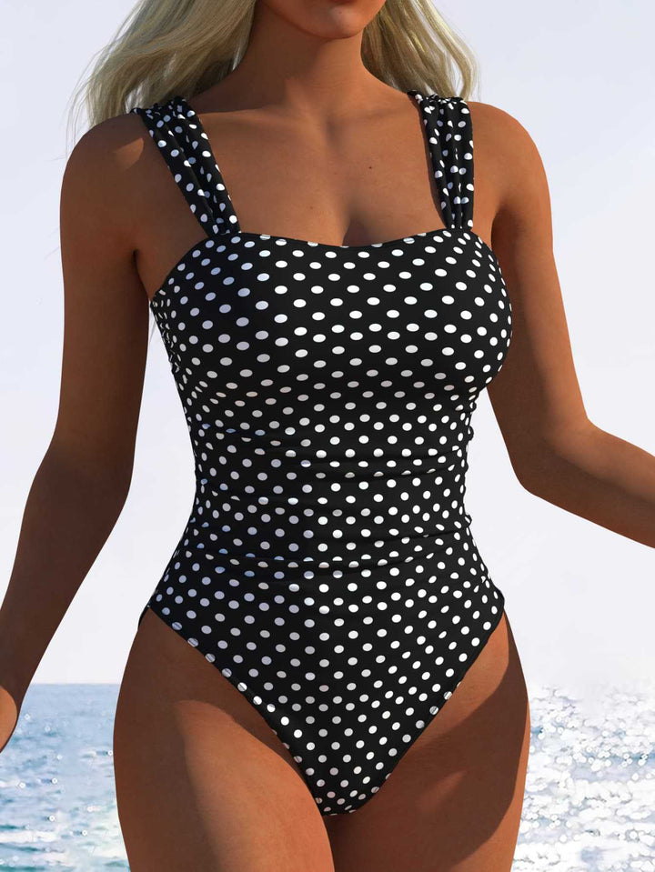 Damen Einteiliger Badeanzug mit innovativem Animal-Print und hohem Beinausschnitt Echo Archiv