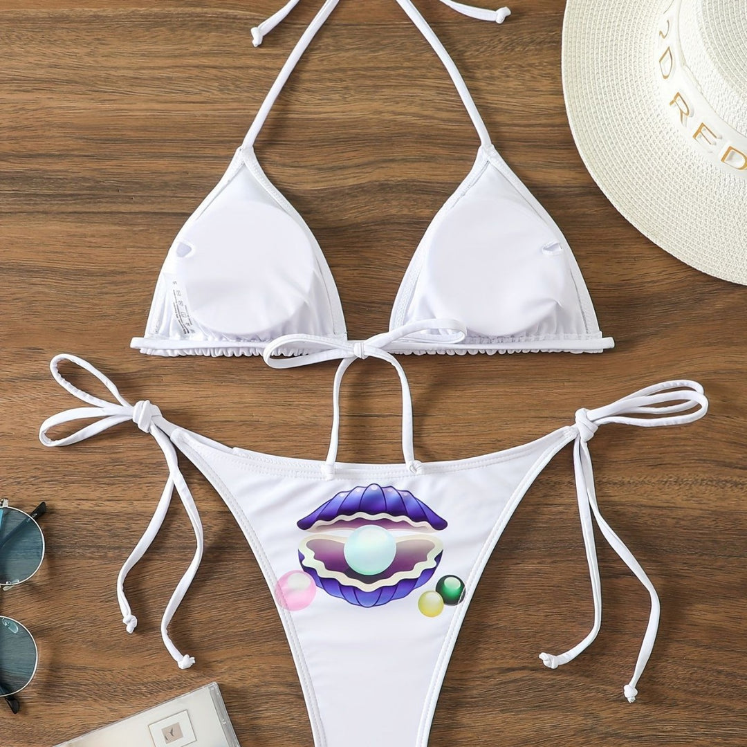 Damen Triangel-Bikini mit verspieltem Muschel-Design Echo Archiv