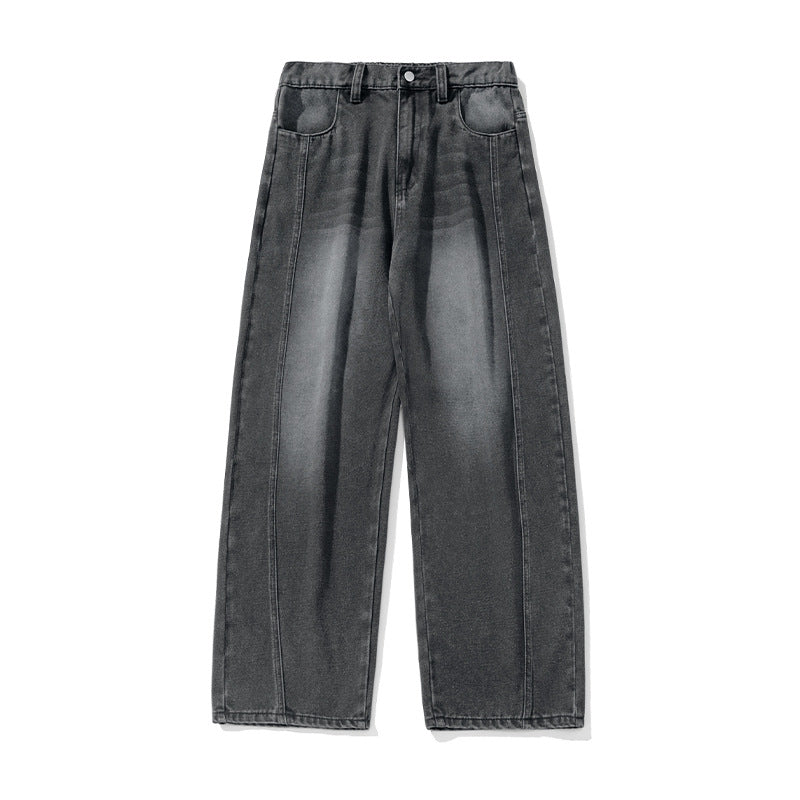 Damen Weite High-Waist-Jeanshose mit Mittelnaht-Panels und Balloon-Schnitt Echo Archiv