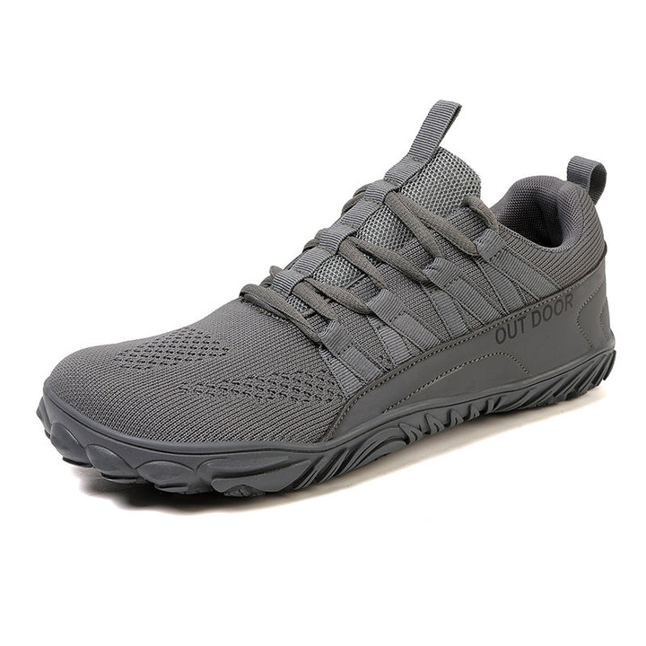 Herren leichte Outdoor-Trailrunning-Sneaker mit atmungsaktivem Strickoberteil, verstärkter Zehenkappe und griffiger Offroad-Laufsohle – Norré
