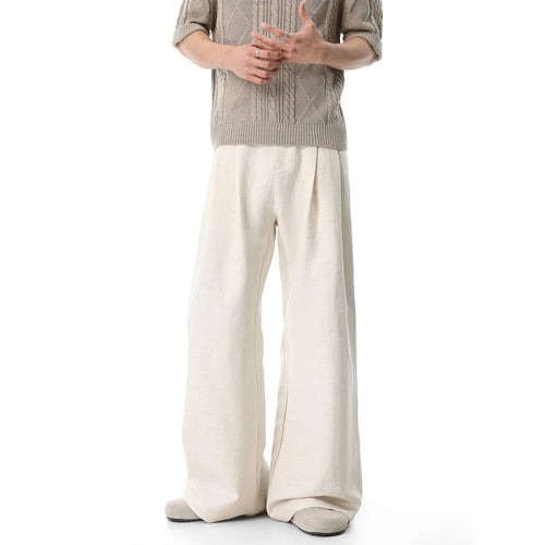 Damen Weit geschnittene Leinenhose Echo Archiv