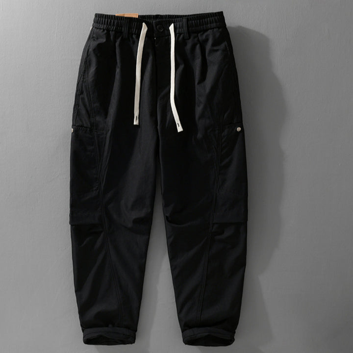 Herren Utility-Cargohose mit Kordelzugbund und seitlichen Pattentaschen Echoarchiv