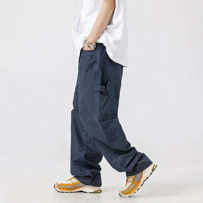 Herren Weite Utility-Cargo-Hose im Baggy-Fit mit großen aufgesetzten Taschen und verstärkten Kniepartien Echo Archiv