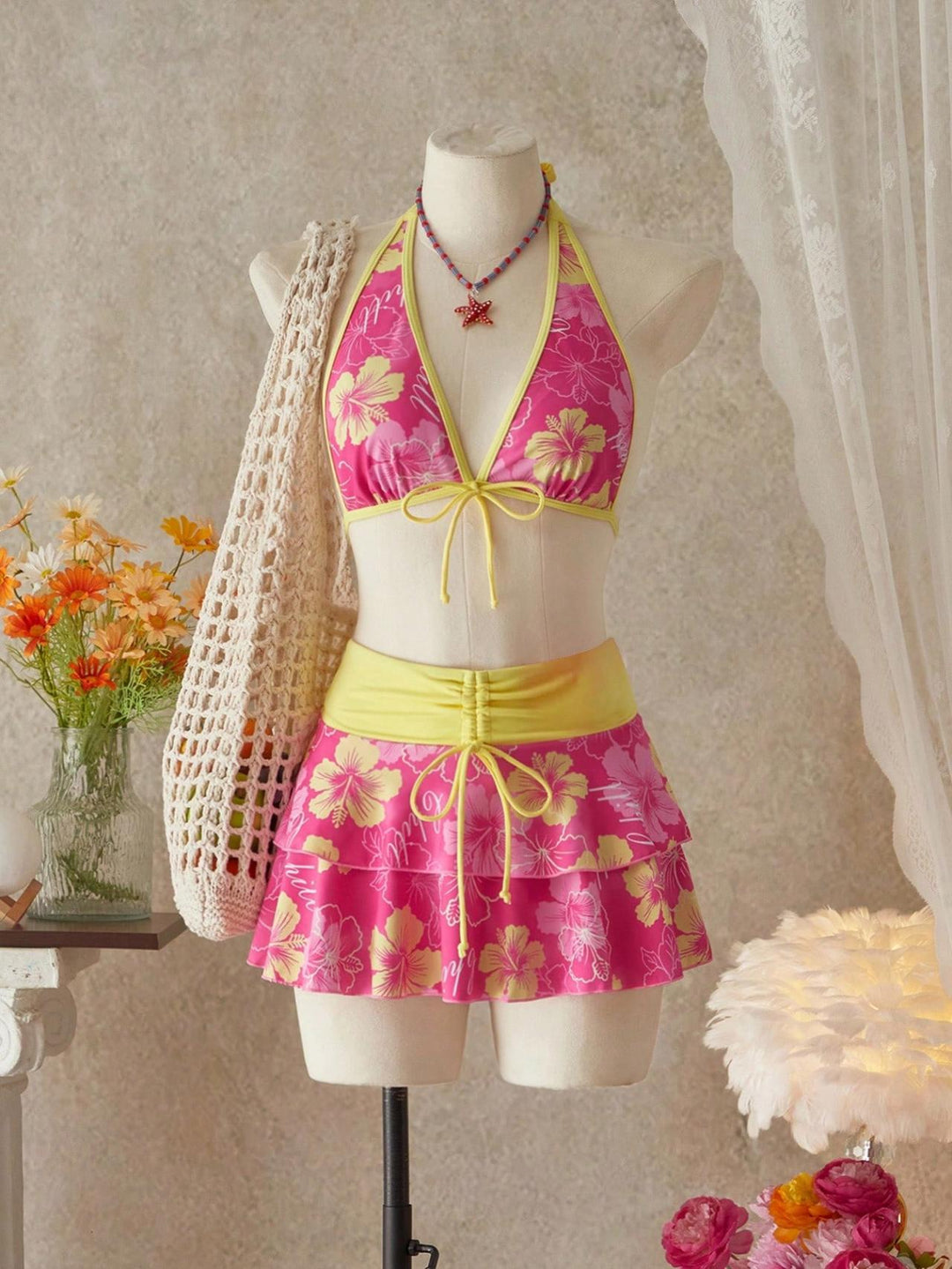 Damen Bikini-Set mit Rock Echo Archiv