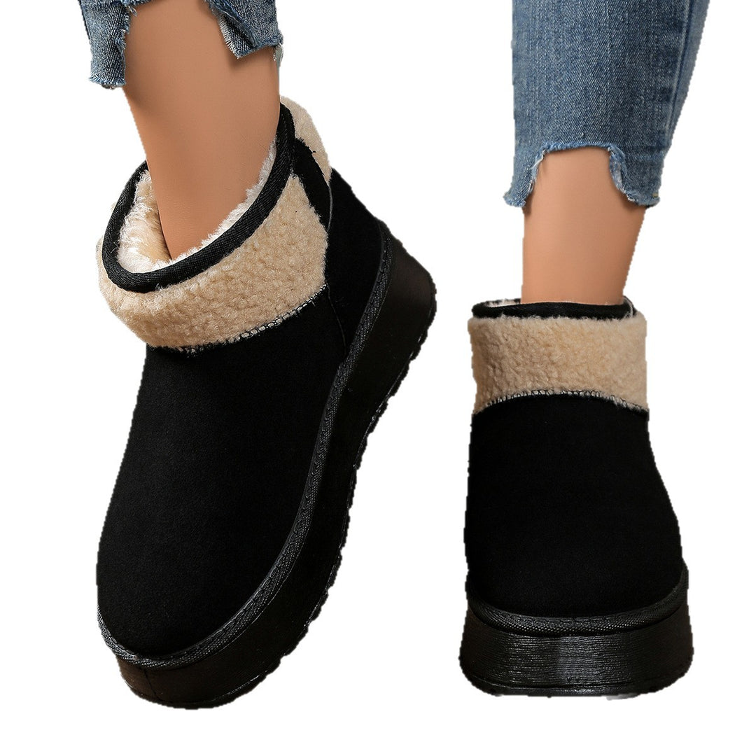 Damen Gefütterte Plateau‑Winterboots mit Teddyfutter und Slip‑On‑Schaft Echo Archiv