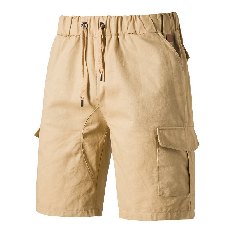 Herren lockere Cargo-Shorts mit praktischen Taschen und elastischem Bund Echoarchiv
