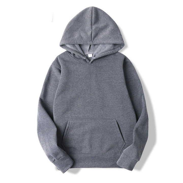Unisex schlichter Kapuzenpullover mit Kängurutasche, gerippten Bündchen und relaxed Fit Echo Archiv