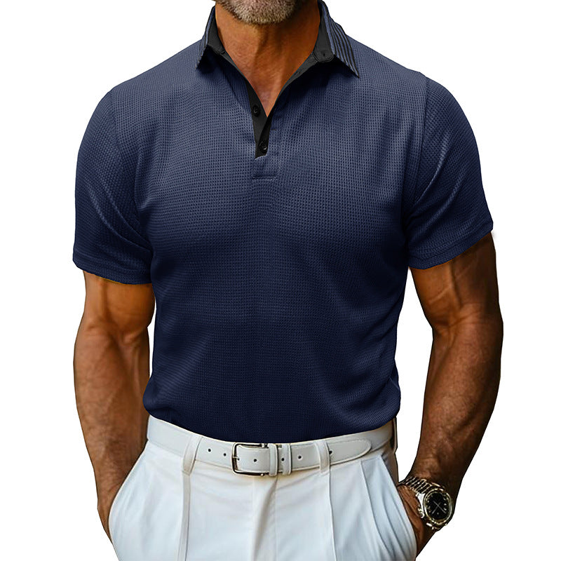 Herren Polo-Shirt mit atmungsaktiver Struktur Echoarchiv